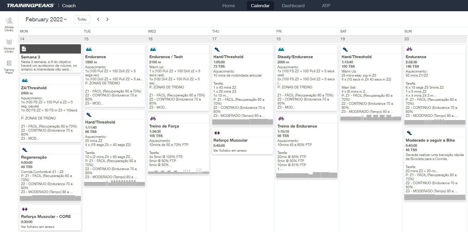 Plataforma TrainingPeaks